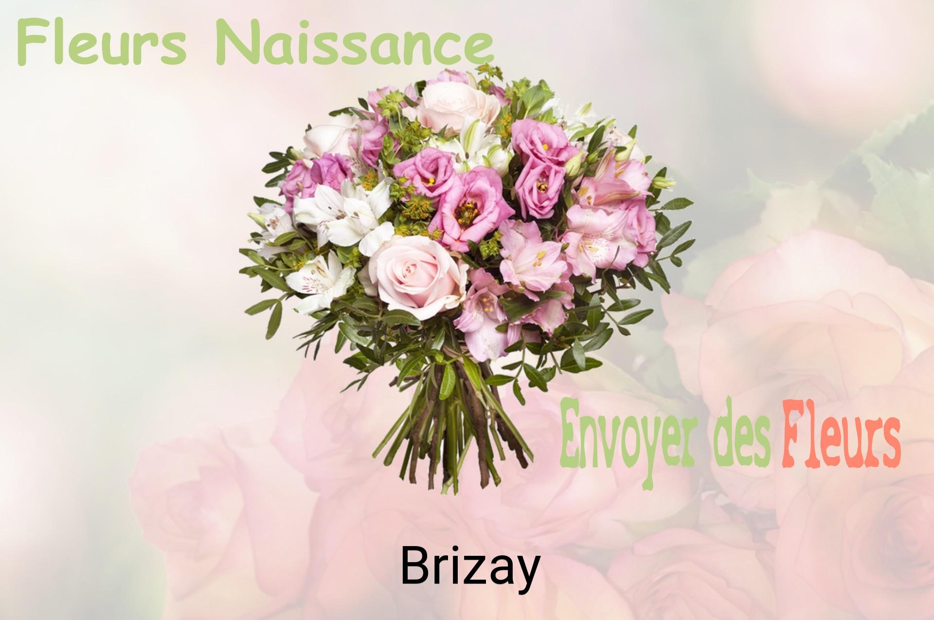 Bouquet de fleurs de naissance livré à Brizay